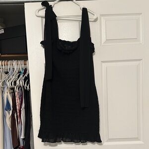 Endless Rose ruched dress with tie straps